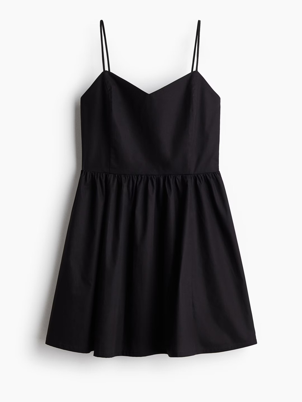 H&M Black Spaghetti Strap Mini Dress